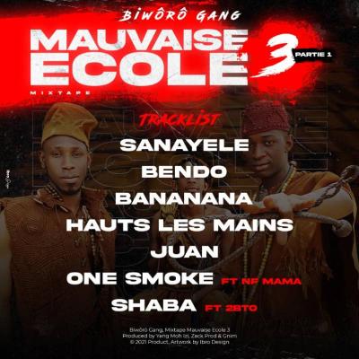 Biworo Gang Album: Mauvaise Ecole 3 La 3e saison de la Saga "Mauvaise Ecole" des BIWÔRÔ GANG.....
La mixtape sortie en 2021 est composée de 7 titres dont 2 feat!: un avec NF MAMA, et l'autre avec 2BTO KING.
Plusieurs style sont présents dans la mixtape: Rap, Trap et reggae!!!