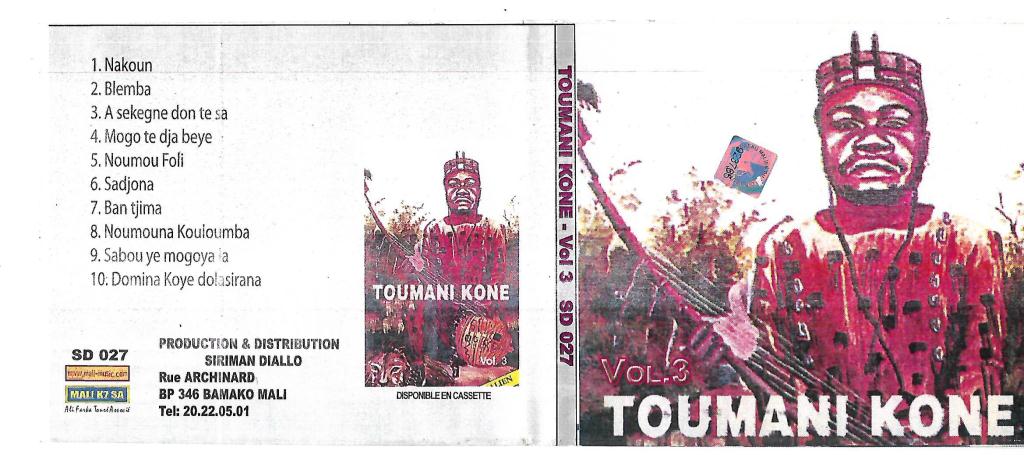 Toumani Koné Album: Toumani Koné vol 3 - (10 Tracks)