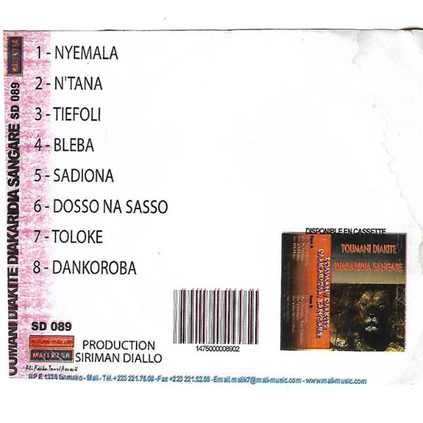 Toumani Diakité Album: Diakaridia Sangaré - (8 Tracks)